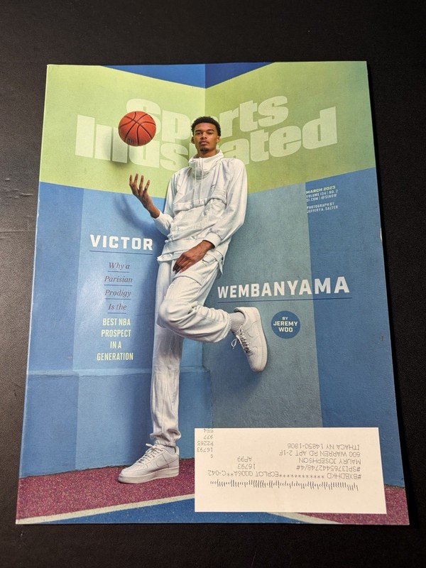 2023 Victor Wembanyama 1st Issue Sports Illustrated Magazine March 2023 Spurs