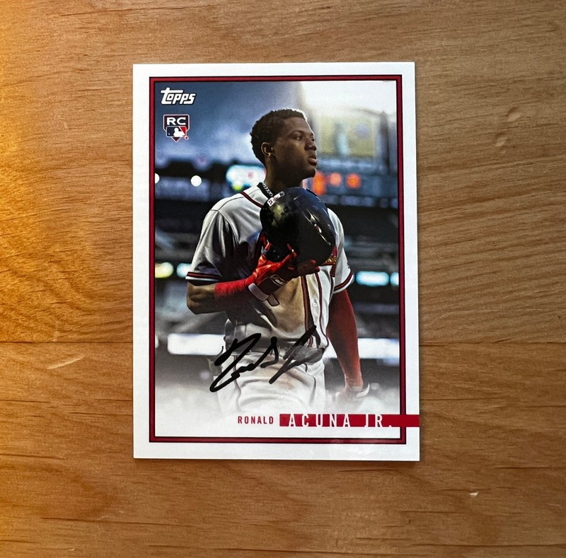 Ronald Acuña Jr 2018 Topps On Demand Rookie Year in Review #40 /1435 (RC) Braves