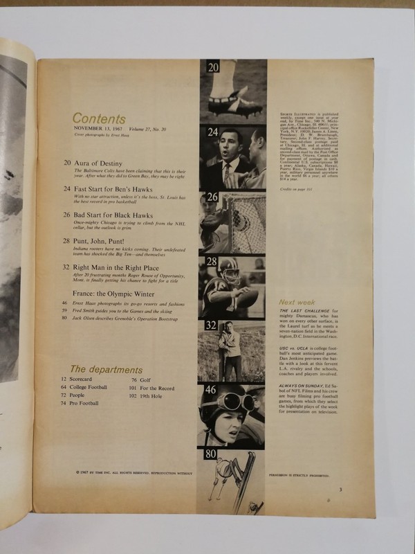 Sports Illustrated November 13 1967 The Ski Scene Magazine 1125 gallery