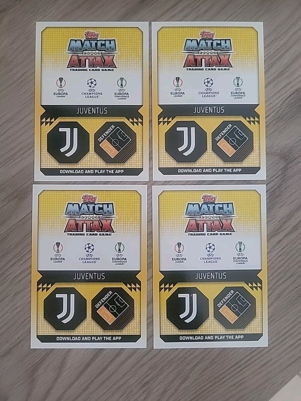 4x 2022-23 Topps Match Attax UEFA UCL Matthijs De Ligt Juventus #345 Netherlands gallery
