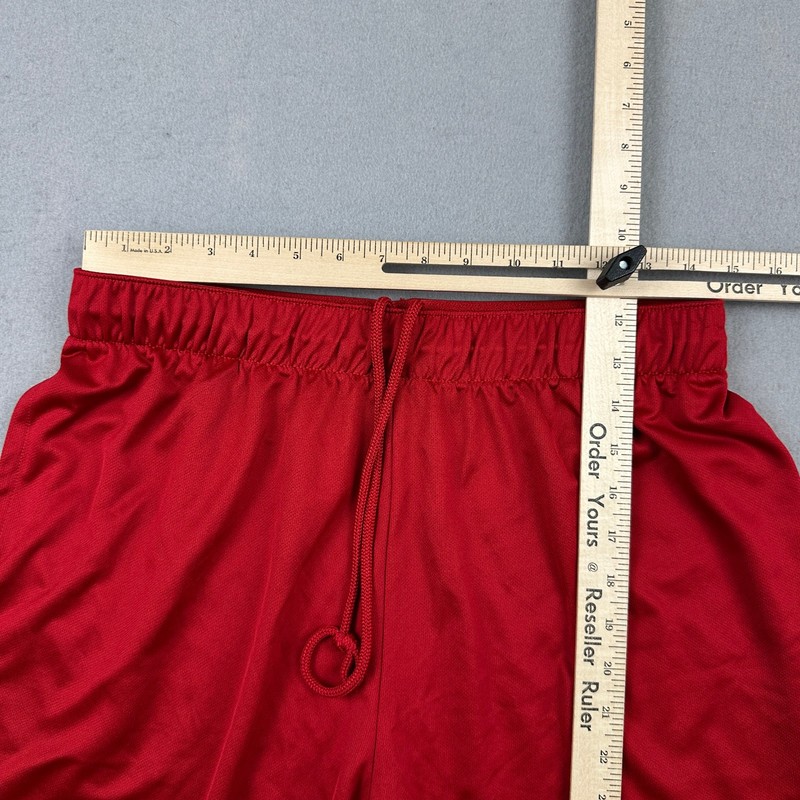 NC State Wolfpack Shorts Men Extra Large Red Solid Adidas NCAA Pockets XL gallery