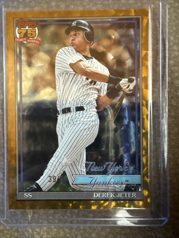 2026 Topps Series 1 Derek Jeter Gold #T91-30 Crackle Foil /50