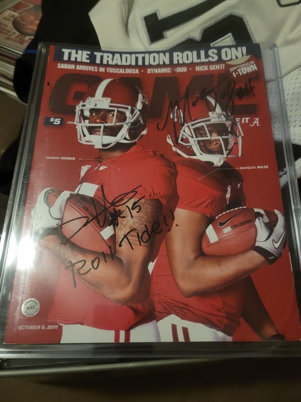 Marquis Maze And Darius Hanks Signed Game Day Program