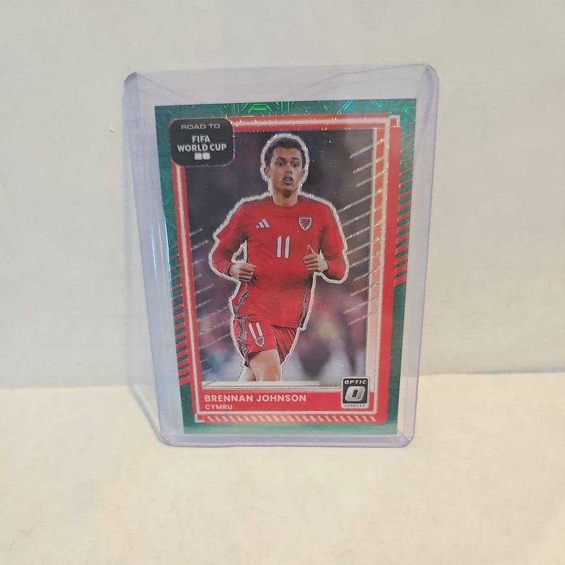 Brennan Johnson 2025-26 Donruss Road to FIFA World Cup Optic Teal Mojo /49 #1