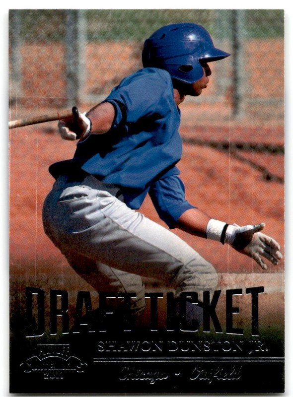 2011 Shawon Dunston Jr. Playoff Contenders Draft Ticket Rookie