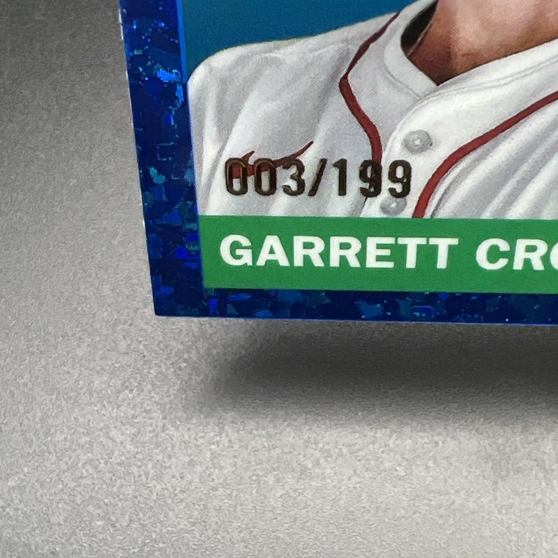 2025 Topps Chrome Platinum Garrett Crochet Blue Mini Diamond /199 #84 gallery