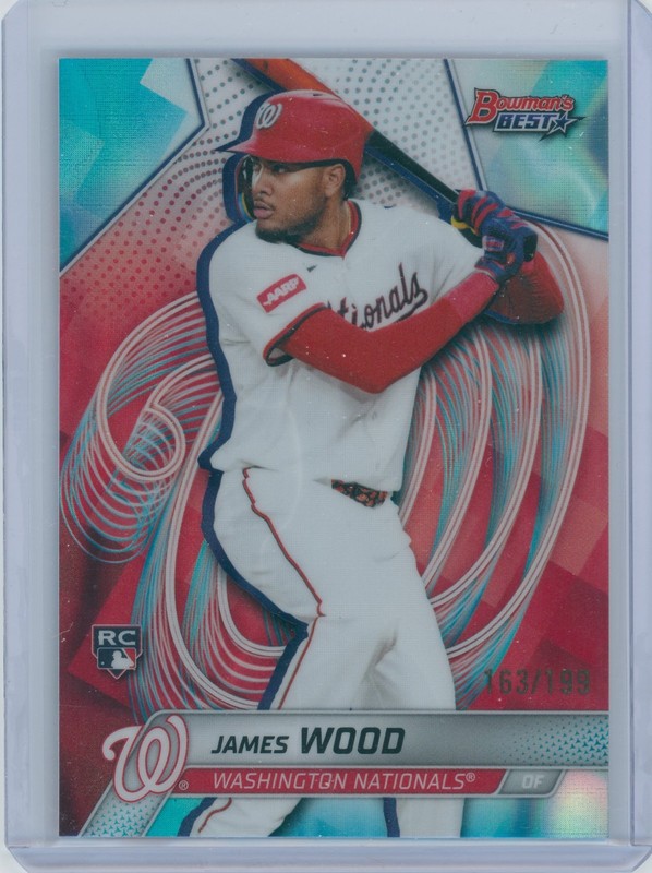 James Wood 2025 Bowman’s Best Aqua Lava Refractor /199 #24 (RC)