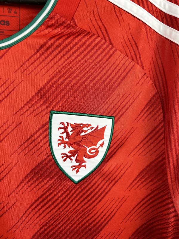 Wales 2022 Home Football Shirt Adidas Size L World Cup HC4176 gallery