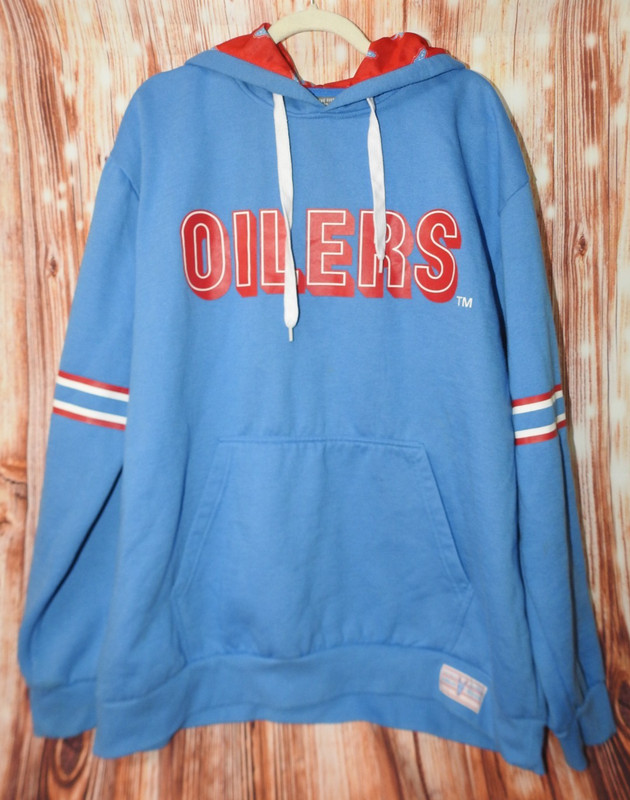 3XL 3X STM Gear Tennessee Oilers Titans Blue Soft Fleece Lined Hoodie