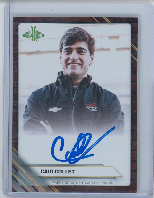 Caio Collet 2026 Parkside Indycar Hush Signature Brick 6/10 SS-CC Card Indy