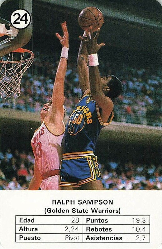 RALPH SAMPSON 1988 FOURNIER ESTRELLAS NBA #24