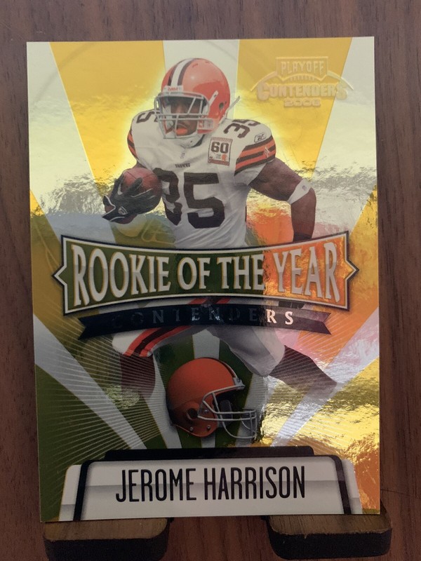 2006 Playoff Contenders ROY Contenders Gold #ROY-26 Jerome Harrison Ser #243/250