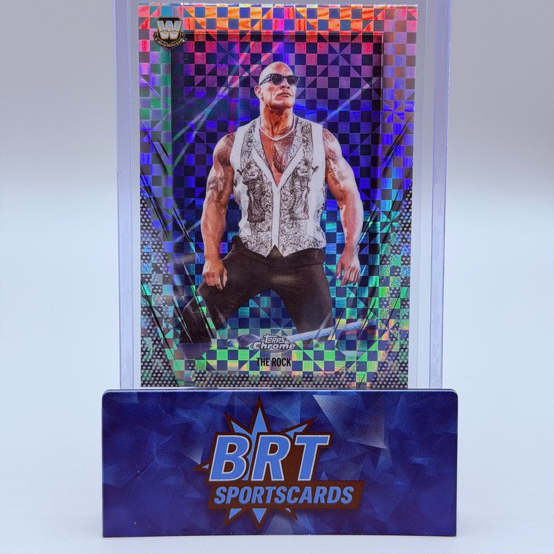 2026 Topps Chrome WWE The Rock X-Fractor #1