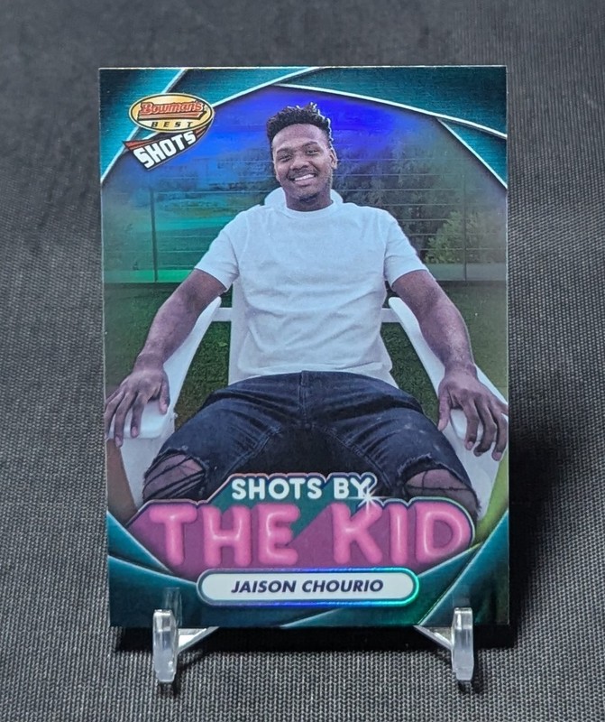 Jaison Chourio Shots By The Kid Rookie RC 2024 Bowman’s Best Card #TK-5