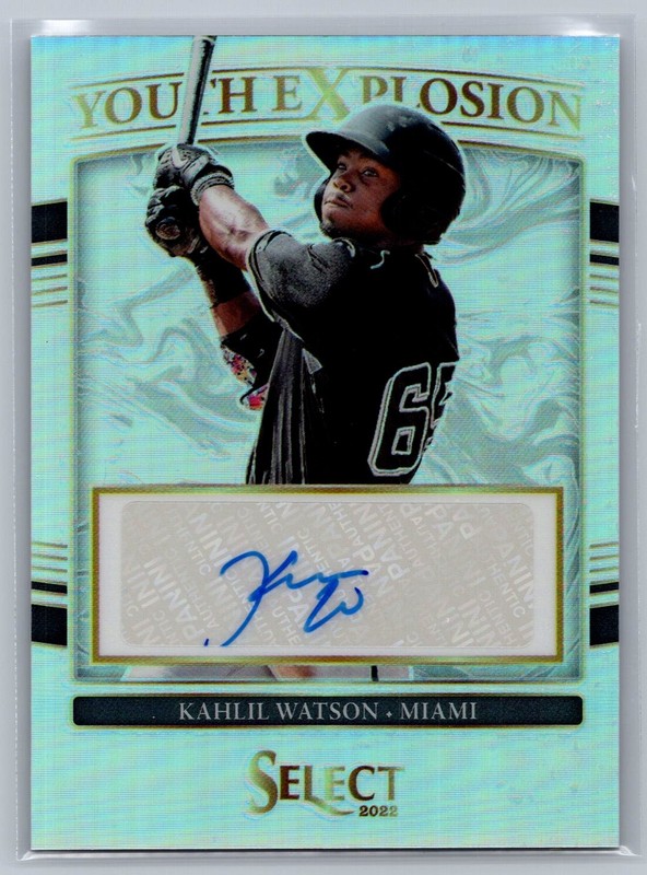 Kahlil Watson 2022 Select Youth Explosion Signatures Holo /199 #YES-KW
