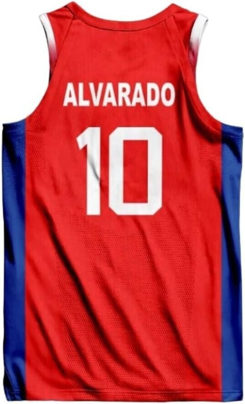Throwback Retro Alvarado #10 Basketball Jersey Custom Size S-3XL 4 Colors gallery