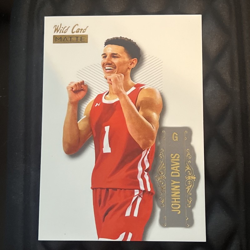 2022 Wild Card Matte White #LBC-8 Johnny Davis Wisconsin Badgers