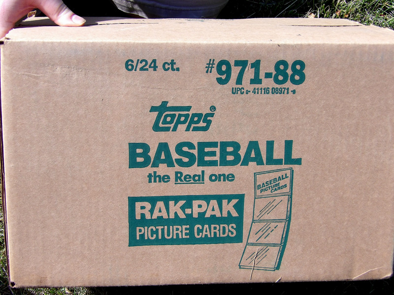 1988 Topps Baseball 6 Box Rack Pack (Rak Pak) Sealed Case
