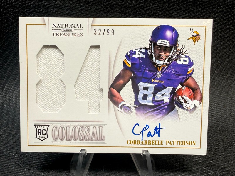 2013 National Treasures Colossal Cordarrelle Patterson /99 Jersey Auto RC #4