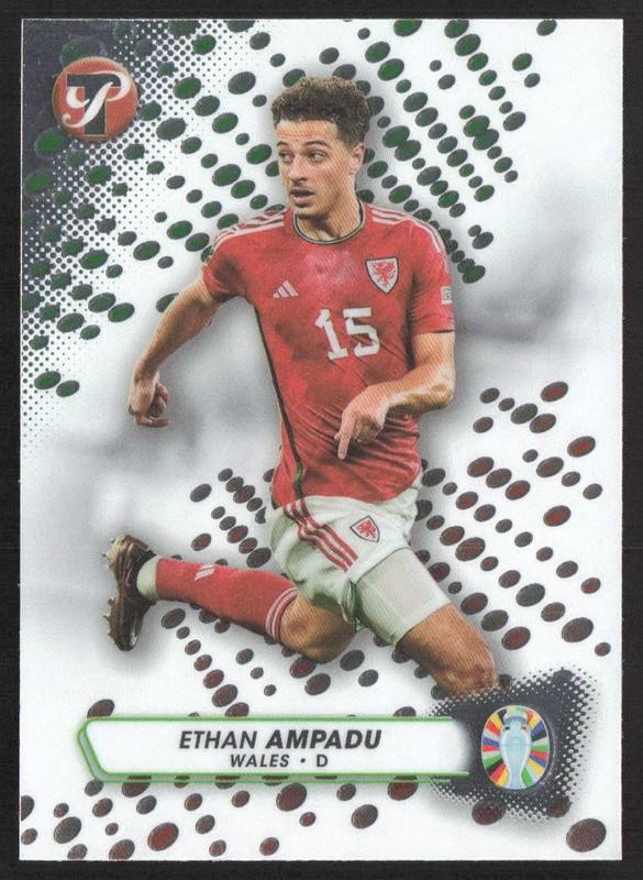 Ethan Ampadu 2023 Topps Pristine Road To Euro 2024 #195 Wales
