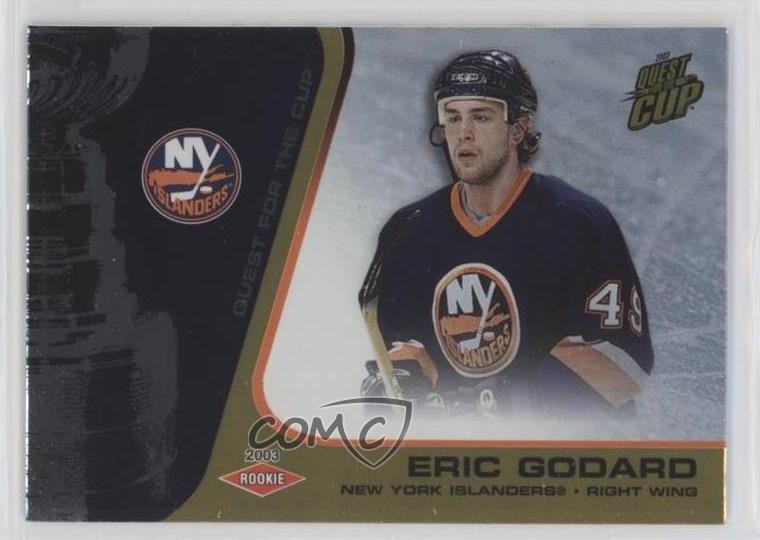 2002-03 Pacific Quest for the Cup Gold 87/325 Eric Godard #131 Rookie RC 0c4