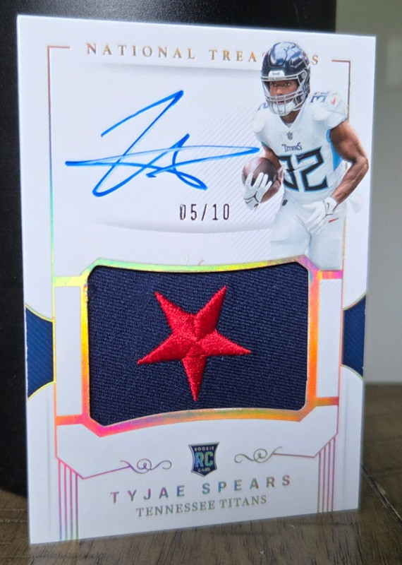 Tyjae Spears RC 2023 National Treasures Crossover RPA Holo Gold /10 *RARE*