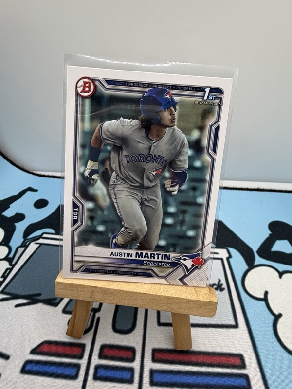 2021-22 Bowman Austin Martin 1st Bowman Paper BP-87 Toronto Blue Jays Twins AA1