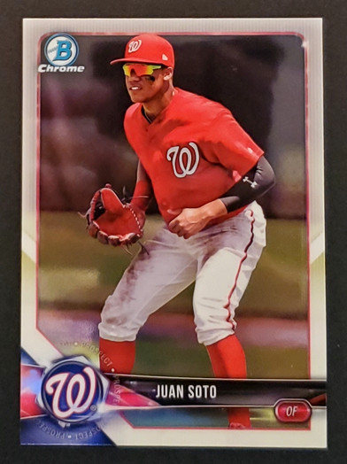 Juan Soto 2018 Bowman Chrome Prospects Rookie (RC) #BCP52