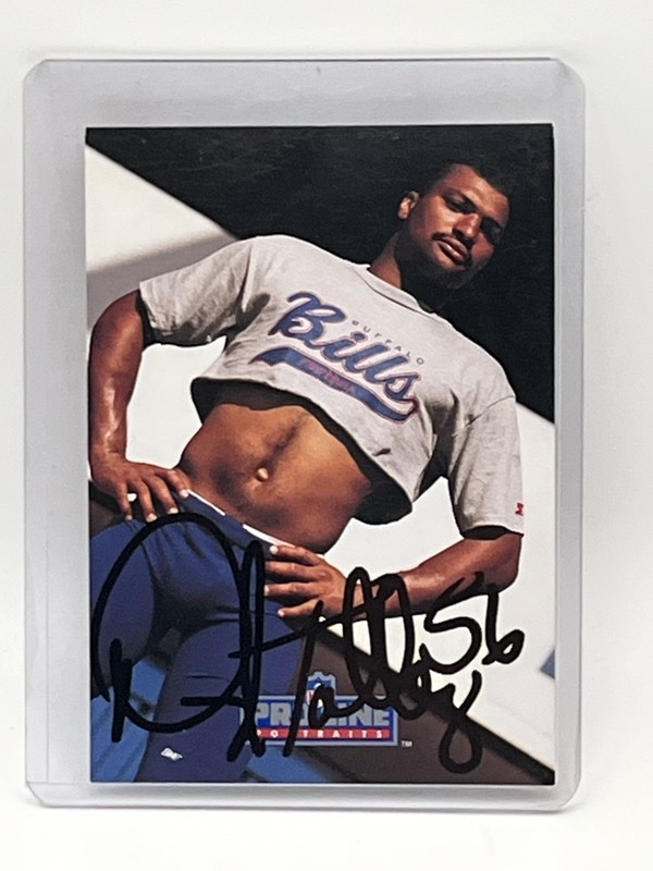 1991 Pro Line Portraits Darryl Talley #286 Signed Auto Buffalo Bills Crop Top