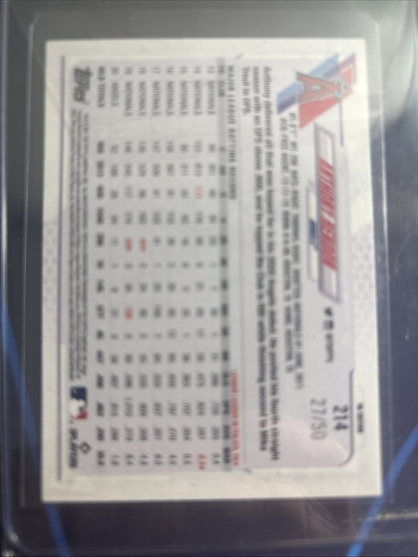 2021 Topps UK Edition - Anthony Rendon #214 Purple /50 gallery
