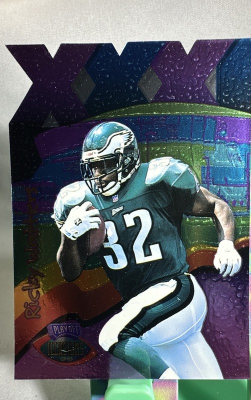 1996 Playoff Illusions – Ricky Watters #87 3XI Rare Insert