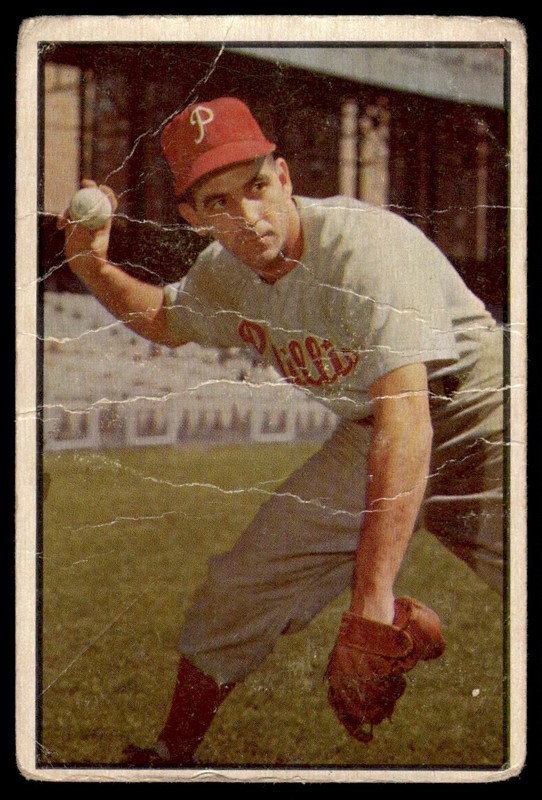 1953 Bowman Color Granny Hamner Philadelphia Phillies #60