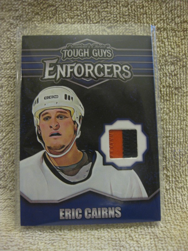 2023-24 PC Tough Guys Enforcers Eric Cairns #E-40 Patch Relic Jersey mint /20