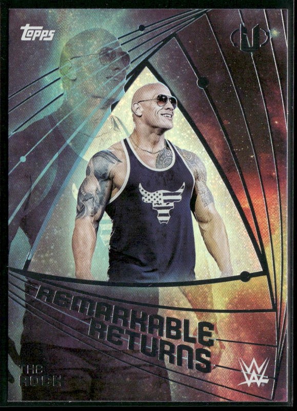 2025 Topps Universe WWE #RRE-1 The Rock Remarkable Returns