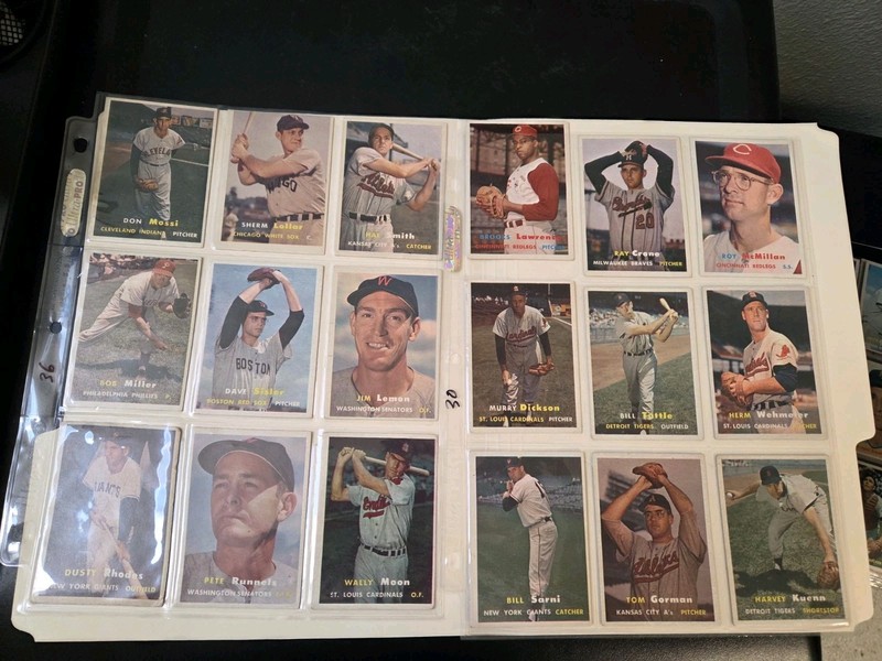 1957 Topps Baseball Single cards
