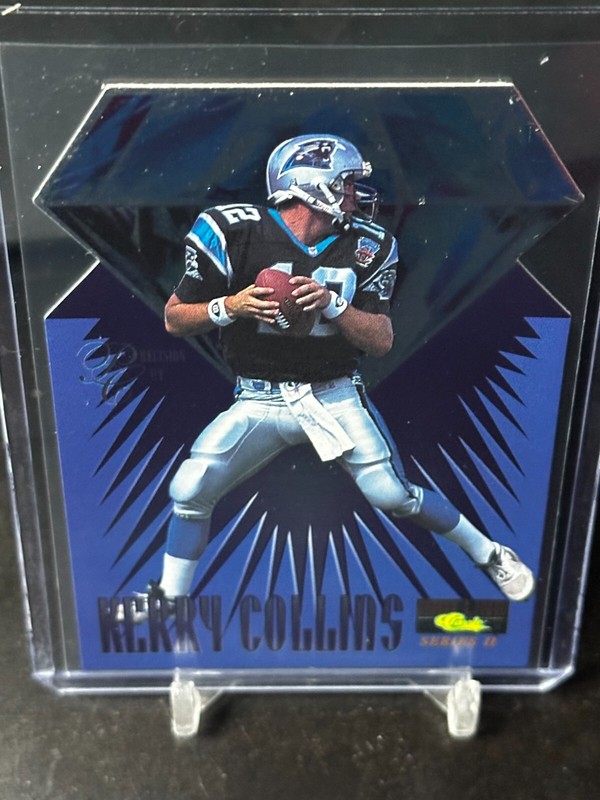 1995 Pro Line Precision Cuts Die-Cut Kerry Collins #P3 SAMPLE /1250