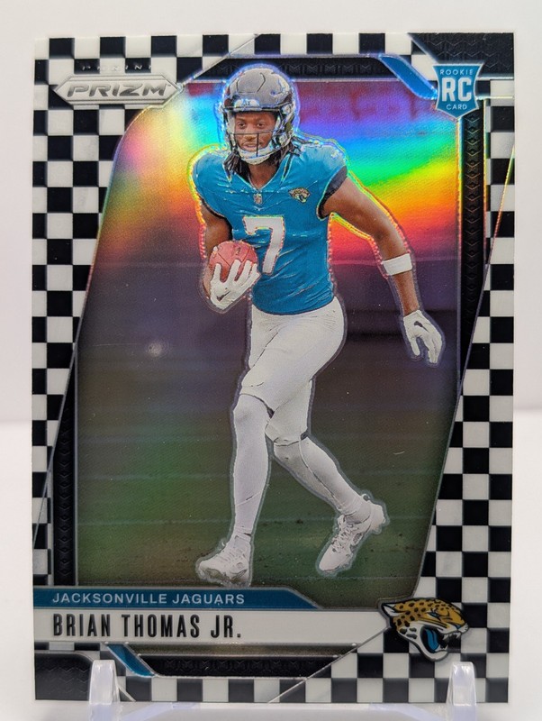 2024 Panini Prizm – Brian Thomas Jr. (RC) Black and White Checker