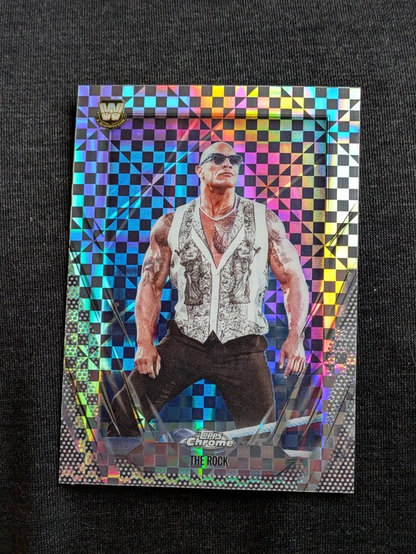 2026 Topps Chrome WWE X-Fractor The Rock #1