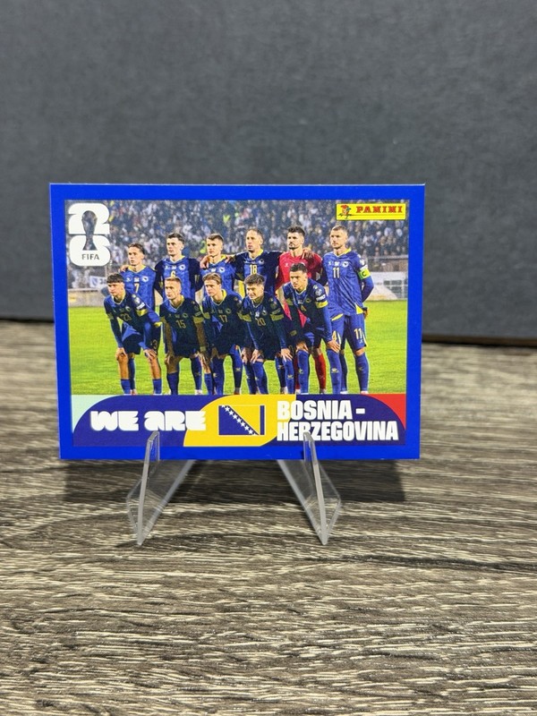 Panini FIFA World Cup 2026 We Are Bosnia-Herzegovina #BIH13 Blue Crumple Sticker