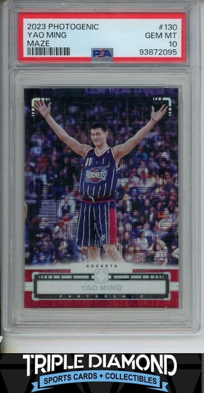 2023 Panini Photogenic #130 Yao Ming Maze #/25 PSA 10 Gem MT C223