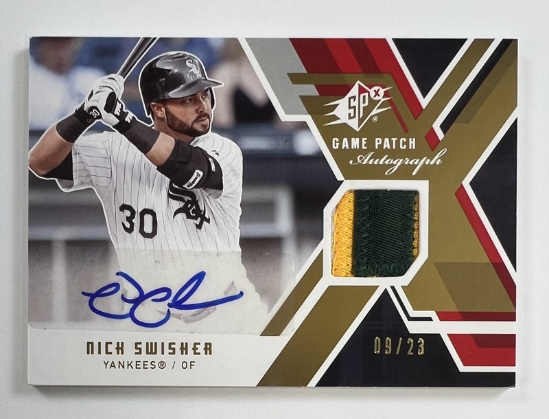 2009 Upper Deck SPX #GJA-NS Nick Swisher Auto Relic 9/23 AR146