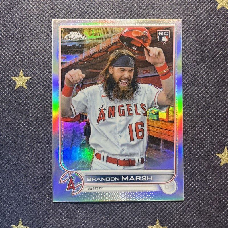 Brandon Marsh 2022 Topps Chrome Rookie Image Variations #243 Angels