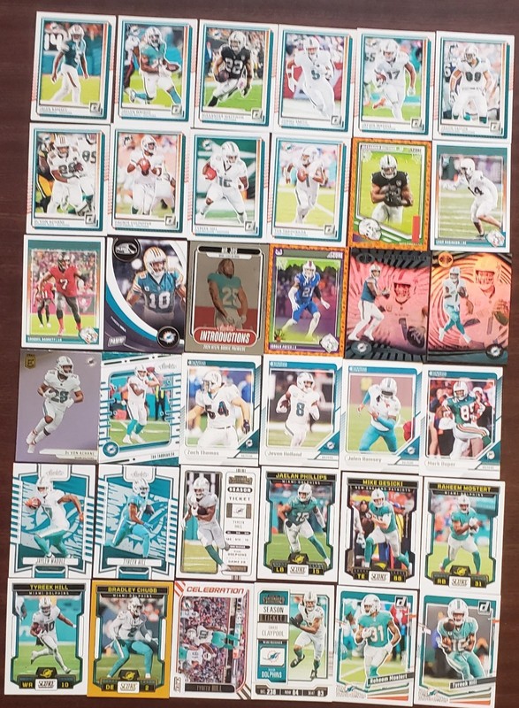 317 Different Miami Dolphins Football Cards Collection Lot No Duplicates