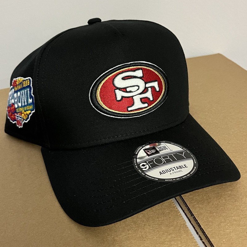 NWT San Francisco 49ers Snapback Hat New Era 9forty A Frame Pro Bowl Side Patch