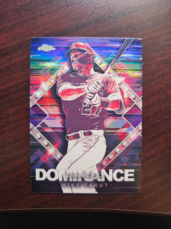2023 Topps Chrome Update Mike Trout Diamond Dominance DD-4