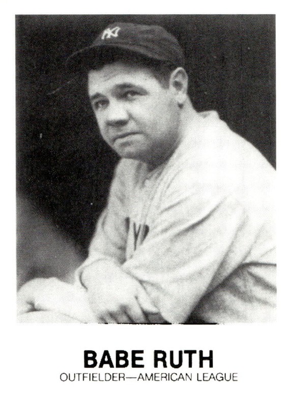 1983 TCMA Renata Galasso 1933 All-Stars #31 Babe Ruth