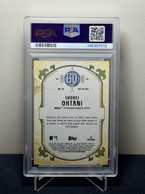 2022 Topps Gypsy Queen PSA 8 Green Border Shohei Ohtani #39 LA Angels - Dodgers gallery