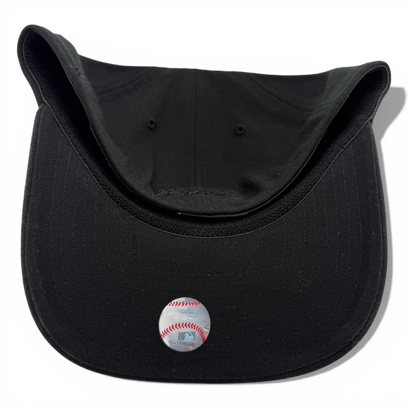 New Era Atlanta Braves MLB All Blackout Blacked Out 39Thirty Flex Fit Hat Cap gallery