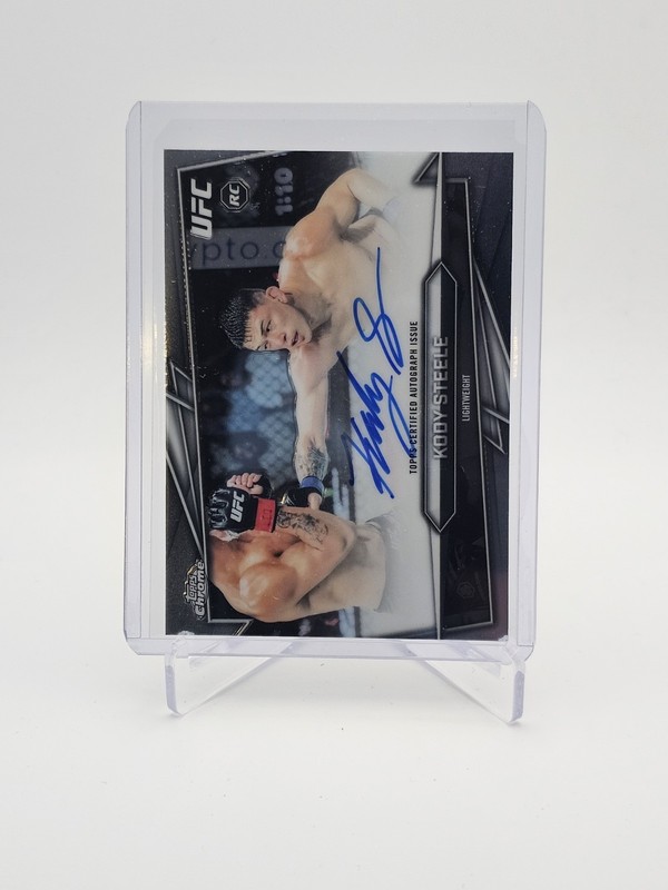 2026 Topps Chrome UFC Base Card Autograph Kody Steele Rookie Auto #BAV-KS