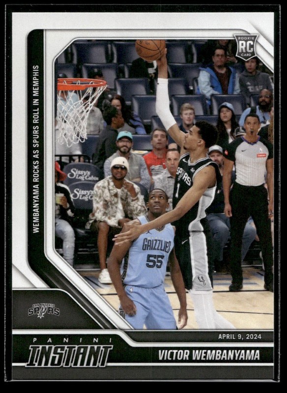 2023-24 Panini Instant NBA Victor Wembanyama ROOKIE CARD 1/4444 SP Spurs #488 RC